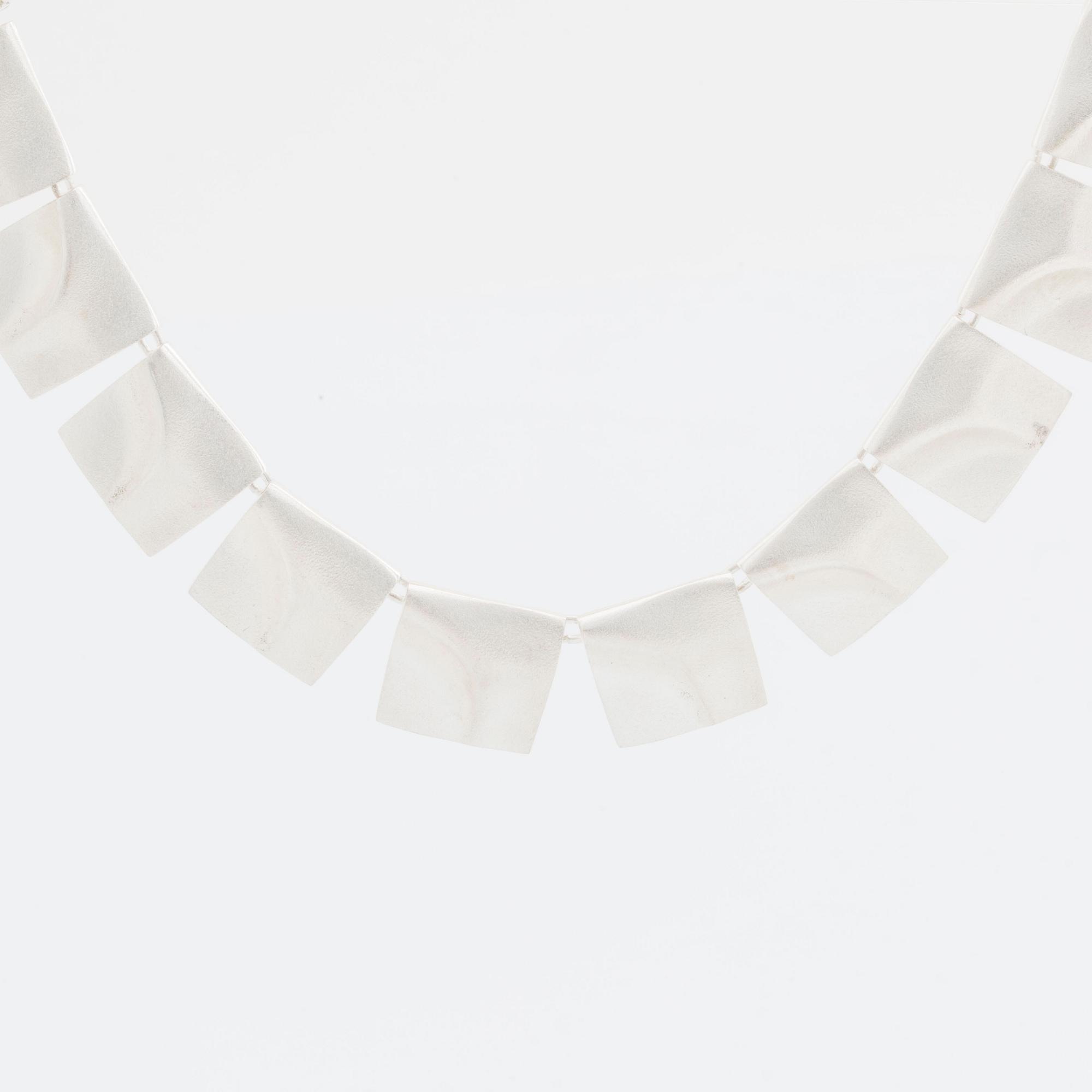 LAPPONIA NECKLACE, silver, "Galactic Peaks, design Björn Weckström, Finland, original pouch.