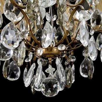 LJUSKRONA, rokokostil, omkr 1900-talets mitt. Höjd: 55 cm.