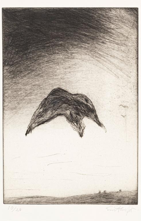 Evert Lundquist, "Den svarta fågeln".