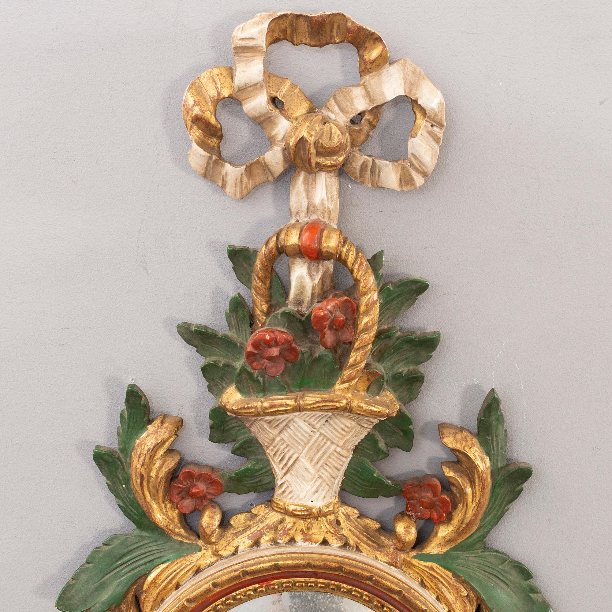 Speglar ett par Louis XVI-stil. Paoletti, Florens italien, 1900-talets mitt.