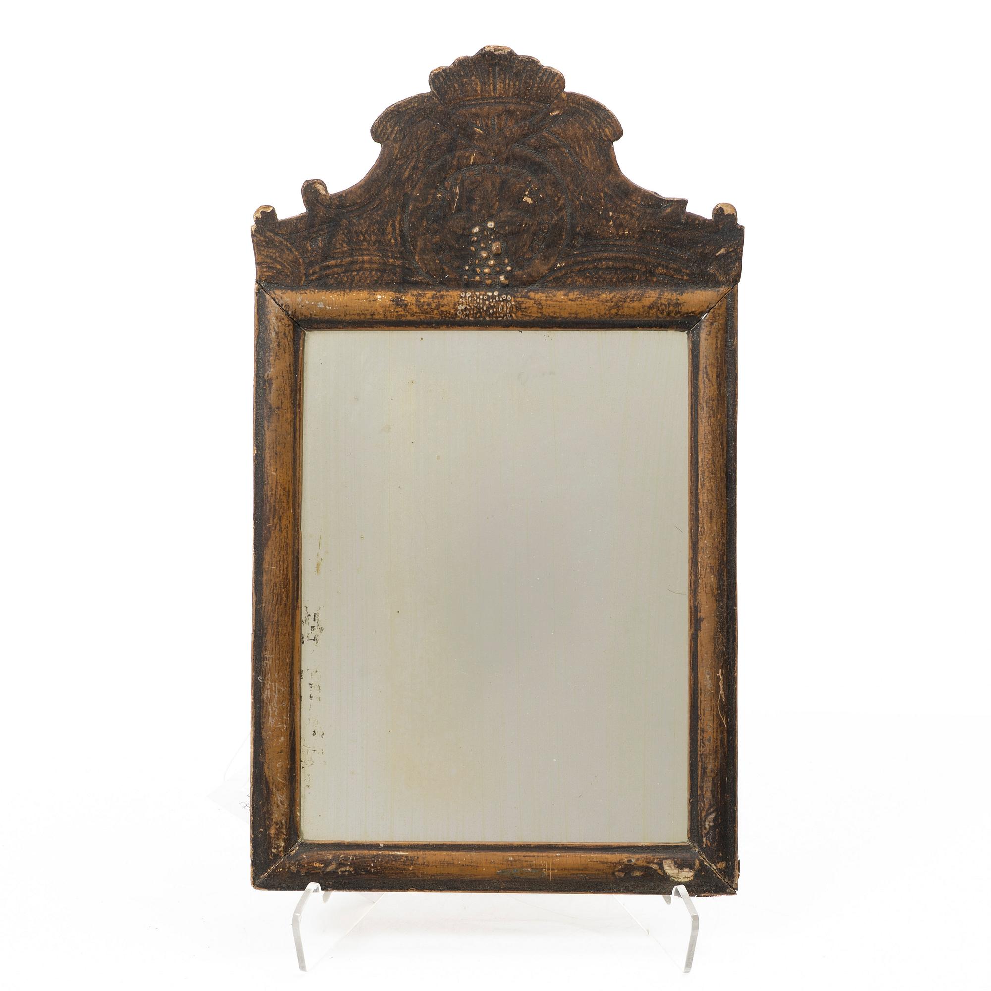 Spegel, gustaviansk, av Jakob Petterson Helin (mästare i Stockholm 1763-94).