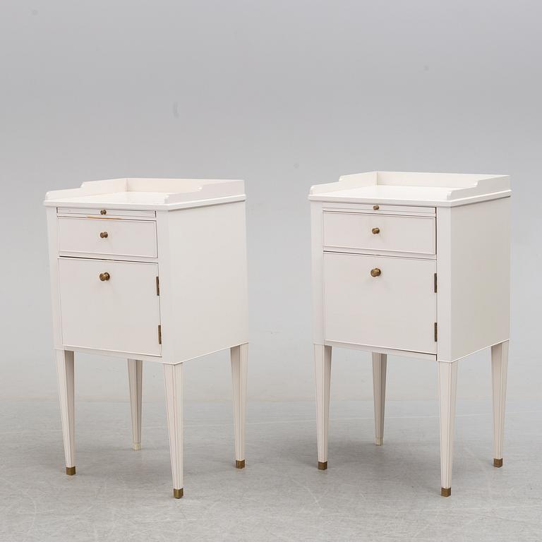 A pair of 'Västa Ny' bedside tables, Ikea, late 1990s.