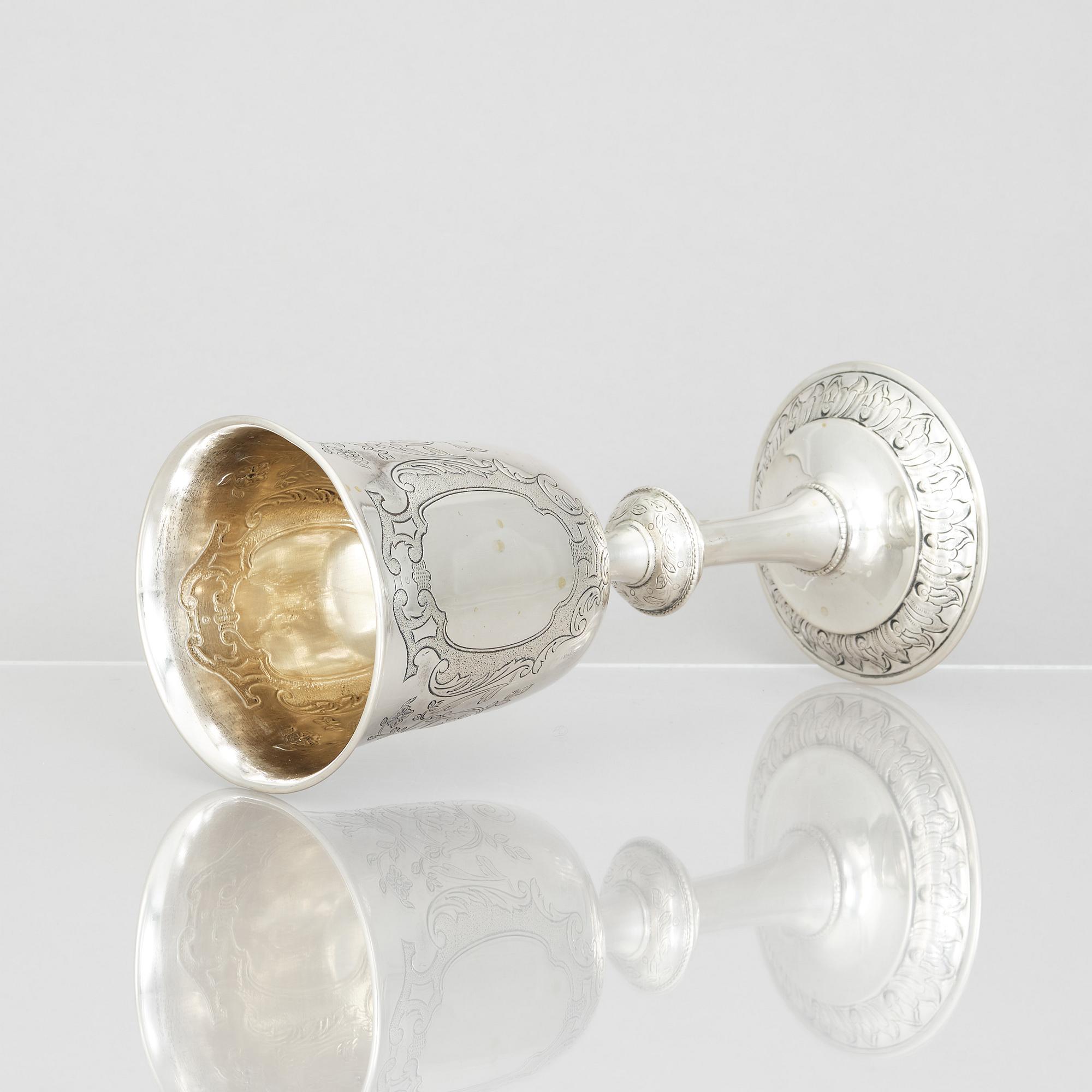 A late 19th/early 20th century  silver cup, Copenhagen. Unclear makers mark.