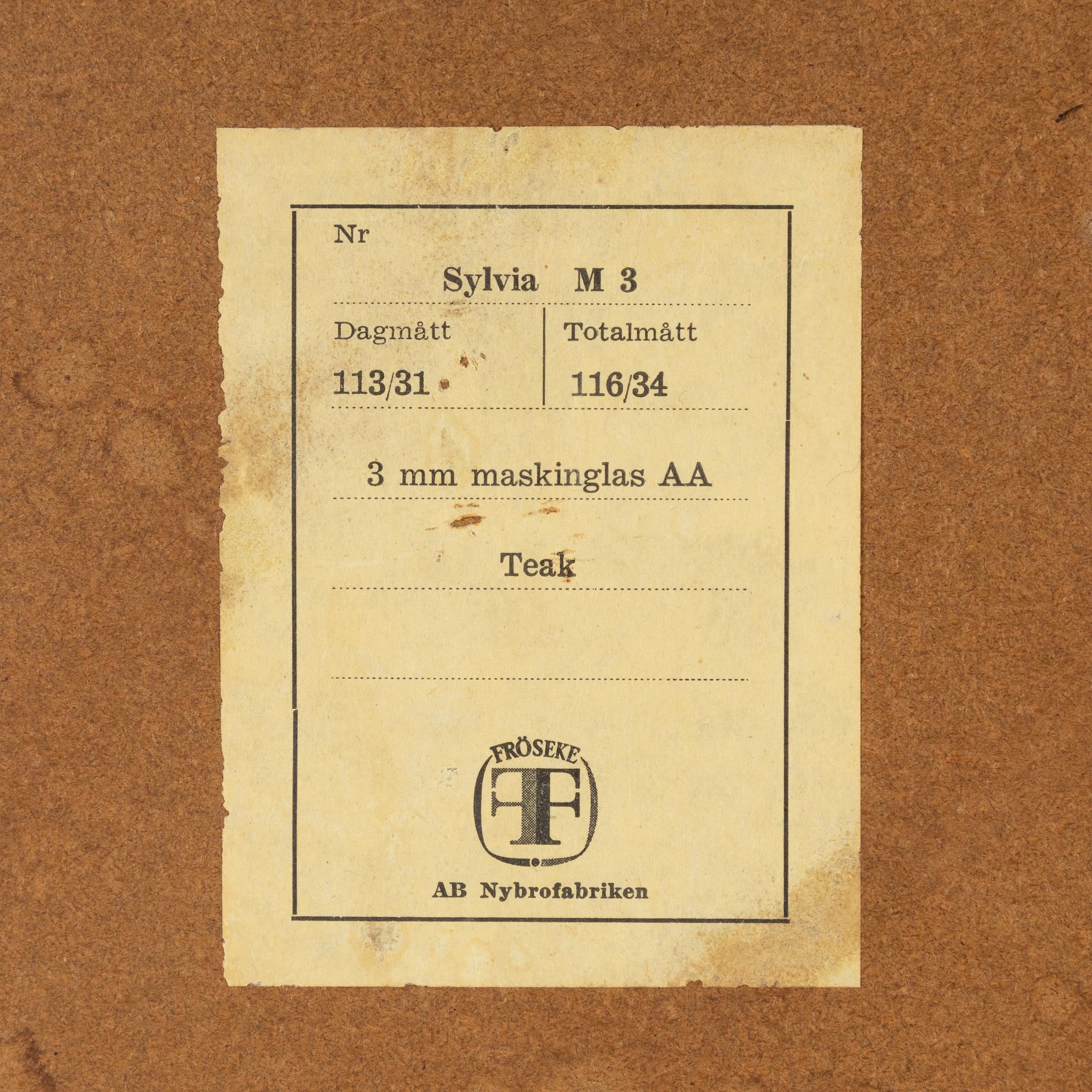 Speglar, ett par, "Sylvia", Fröseke AB Nybrofabriken.