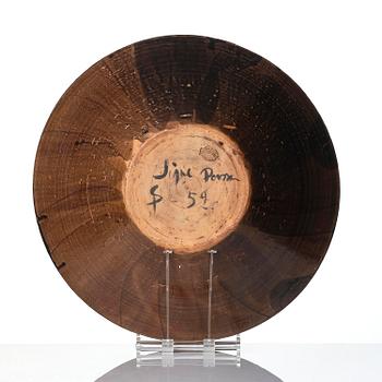 Signe Persson-Melin, a grand ceramic dish, executed in her workshop, Malmö 1959.