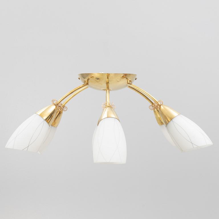 Ceiling lamp, Itsu, Finland, 1950s.