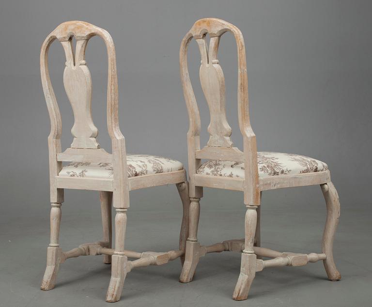 STOLAR, ett par, rokoko, 1700-tal.