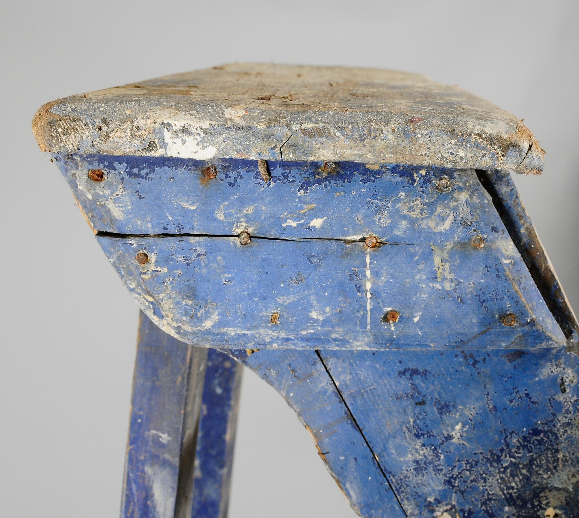 STEGE, 1800-/1900-tal, blåmålad.