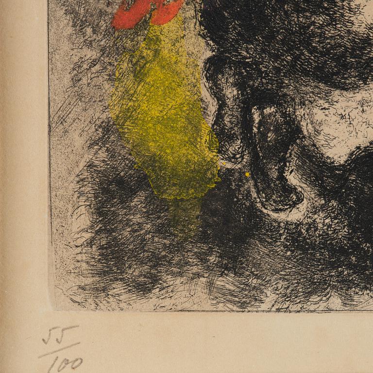 Marc Chagall, "L'Enfant ressuscité par Élie" ur "La Bible".