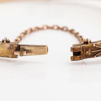 Armband, 14K guld, halvpärlor.