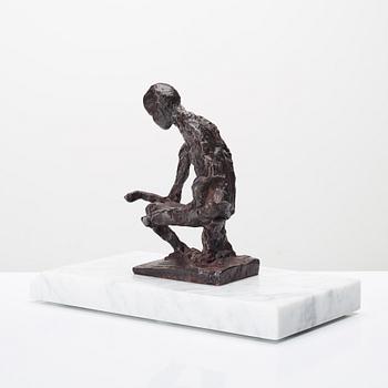 Asmund Arle, skulptur, signerad Asmund Arle samt gjutarmärkt H. Bergman Cire Perdue.