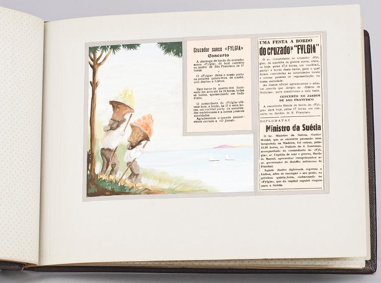 OFFICIELLT MINNESALBUM FYLGIA, visiten på Madeira 1-7 mars 1946.