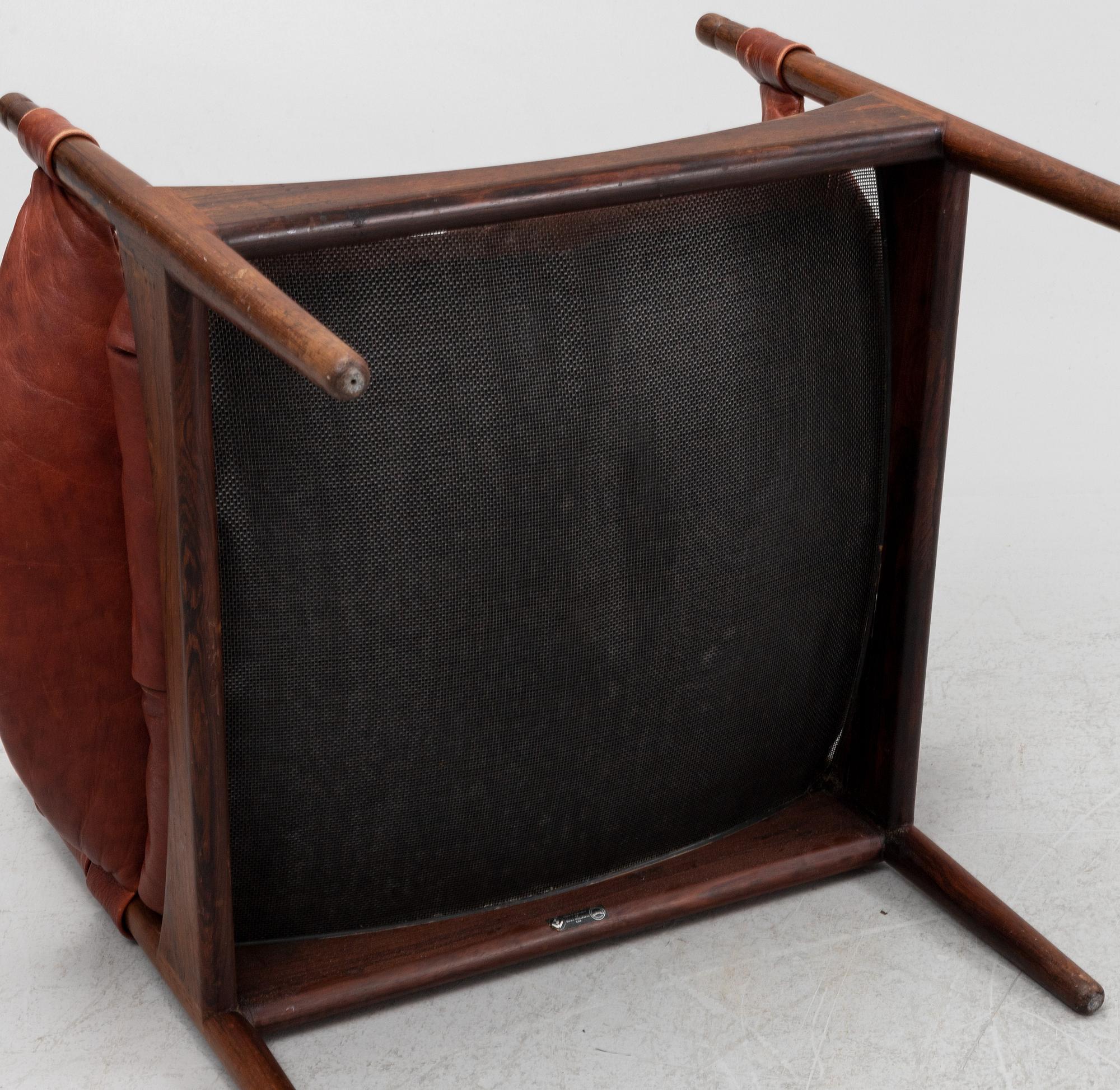 Christian Vedel, 'Modus' rosewood easy chair, Denmark, 1960's.
