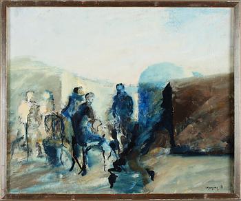 IVAR MORSING, olja på pannå, signerad och daterad -71.