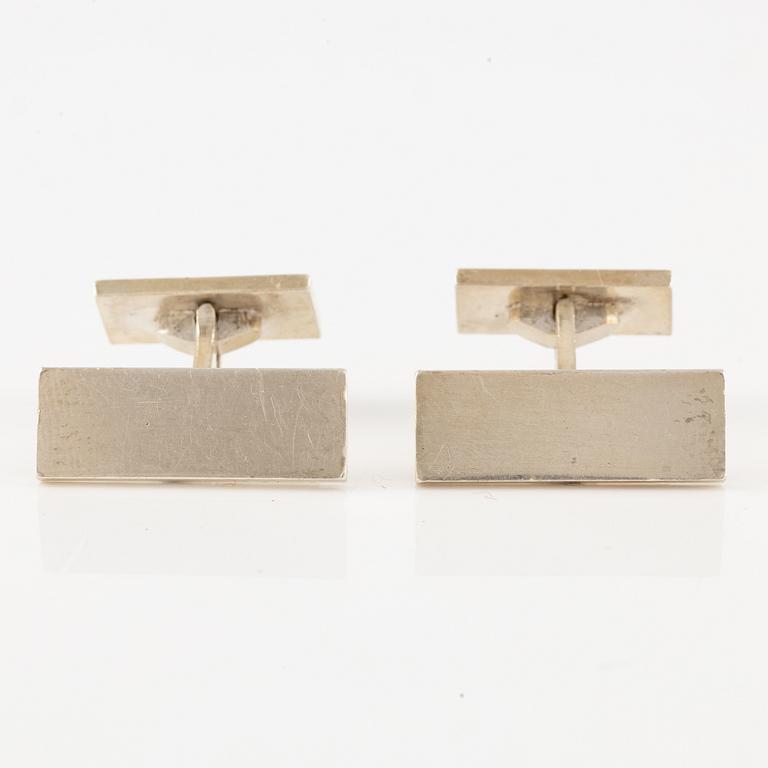 Wiwen Nilsson, a pair of cufflinks, sterling silver, Lund 1958.
