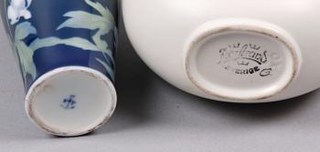 PARTI KERAMIK, 3 delar, porslin resp fajans, bla Rörstrand och Porsgrunn.