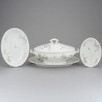 MATSERVIS, 84 delar, flintgods, Rörstrand, 1900-talets början.