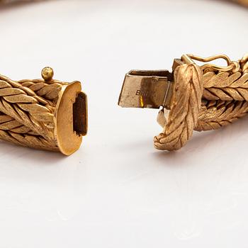 Armband, 14K guld. Finska importstämplar 1972.