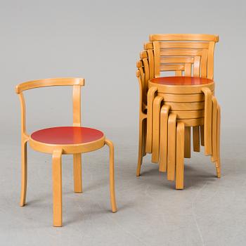 A set of six chairs by Magnus Olesen, Durup, Denmark.