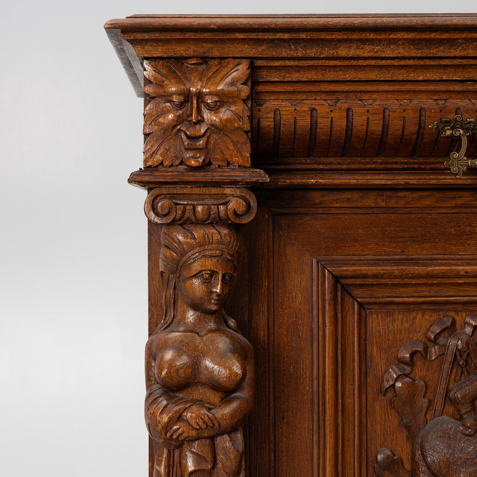 A cabinet, neo-Renaissance, circa 1900.