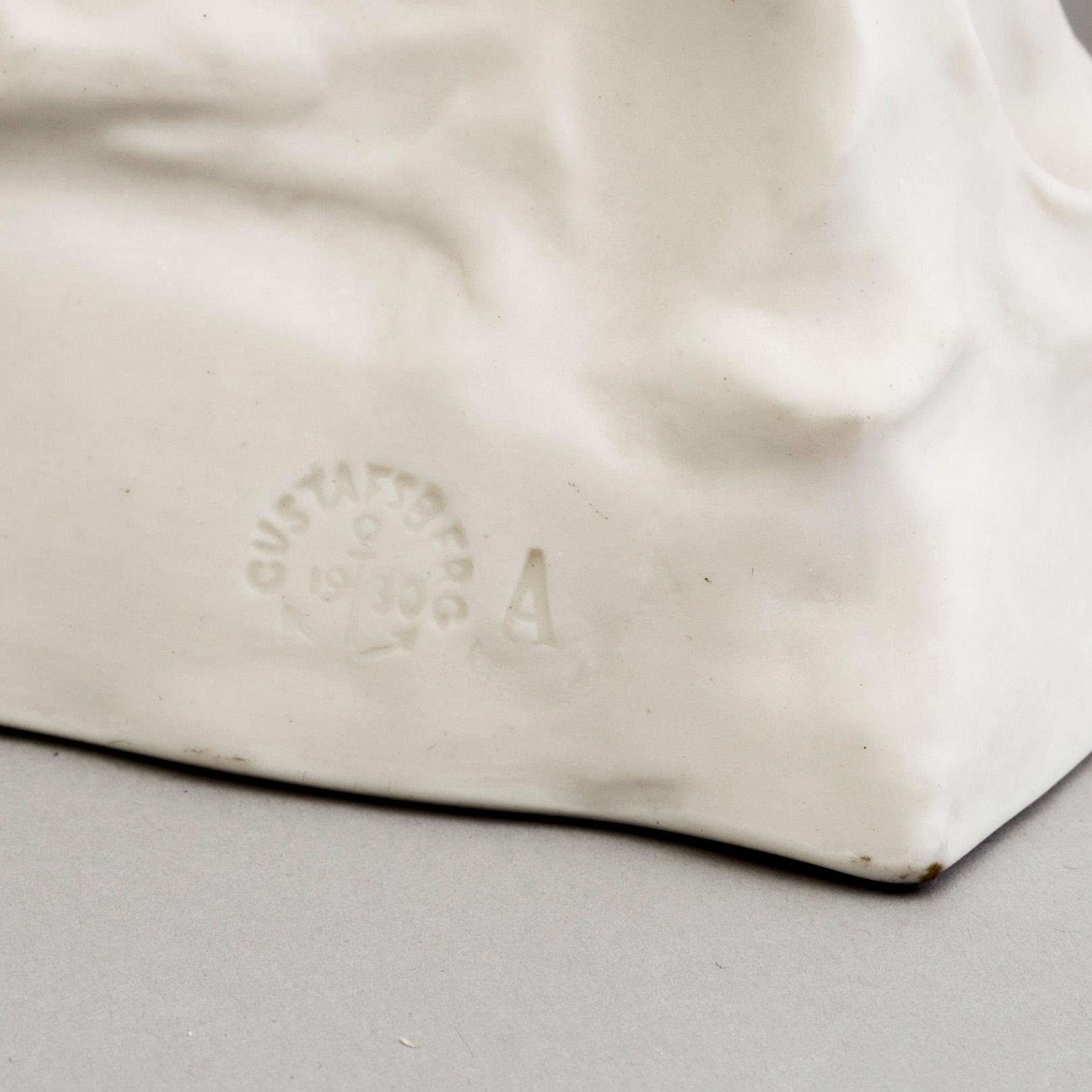 FOUR PARIAN FIGURES, Gustafsberg, ca 1900.