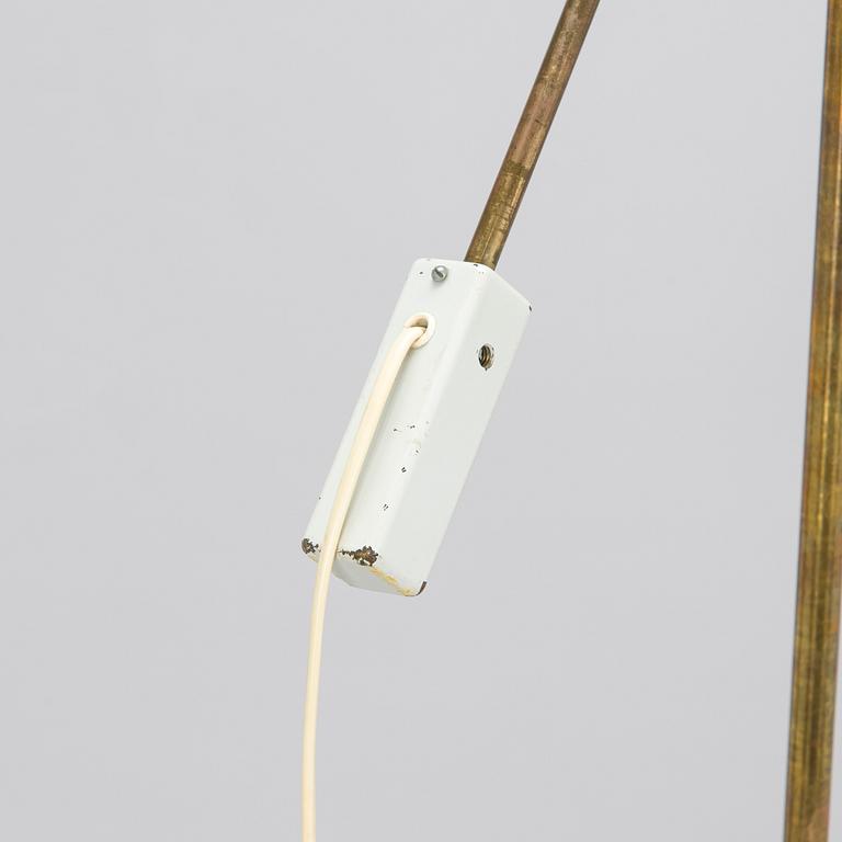 A mid-20th century floor lamp, possibly prototype, Aarne Ervi Architect's office, manufacturer Taito.