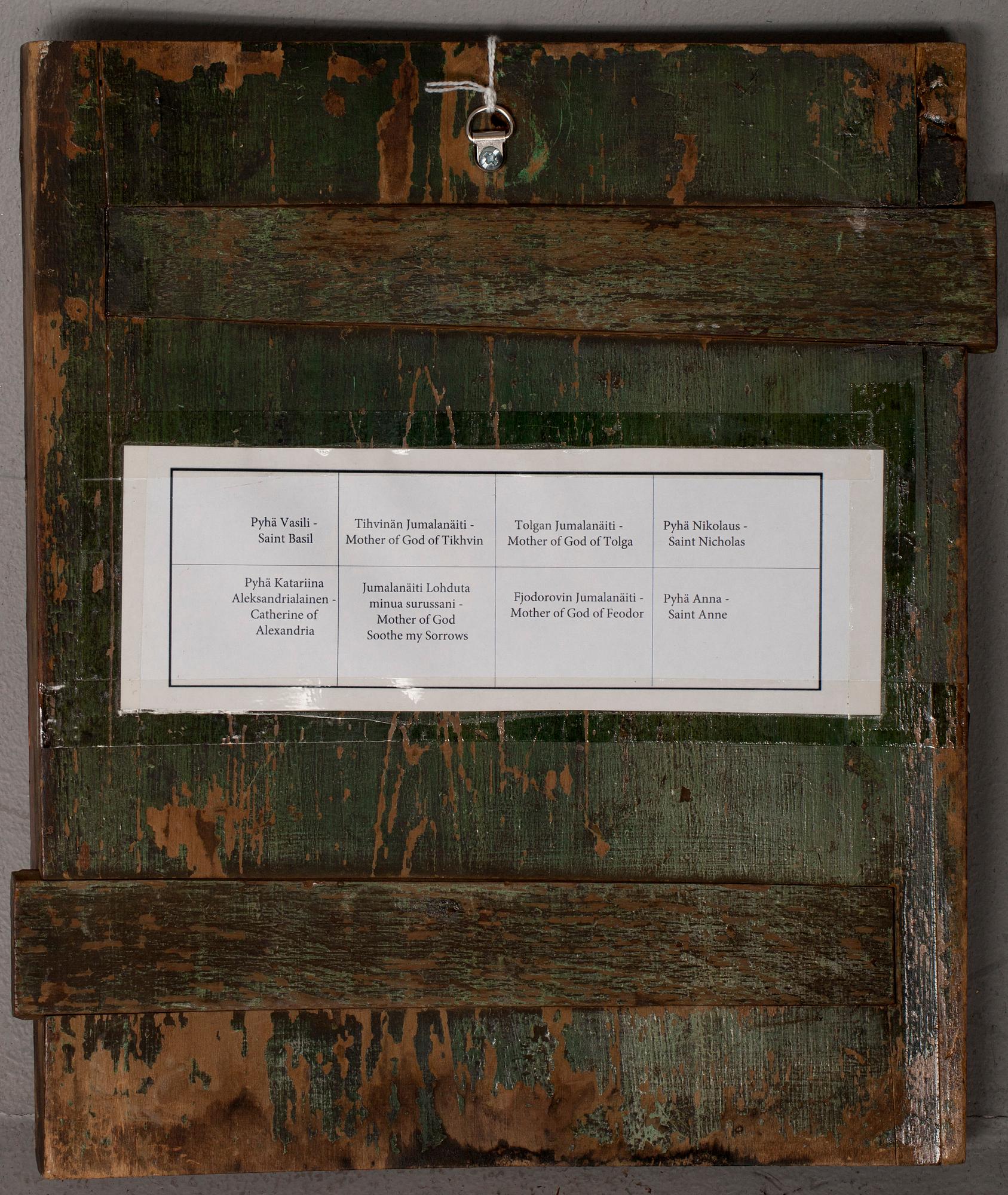 IKON, äggtempera samt förgyllning, Ryssland 1800-talets slut.