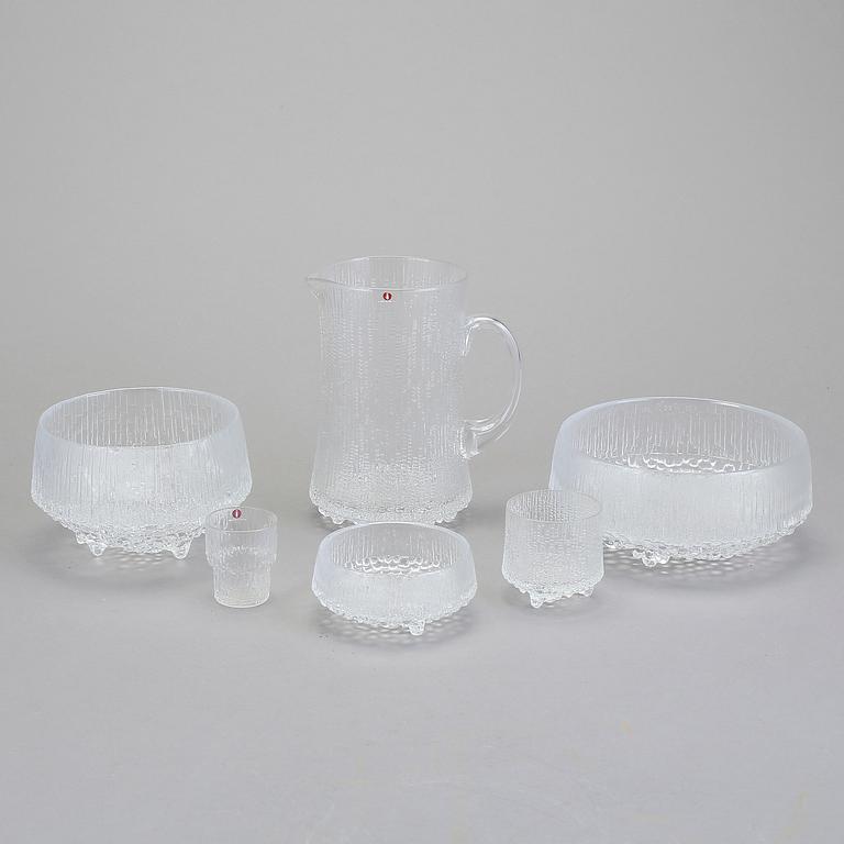 SERVIS, 21 delar, glas "Ultima Thule",  Jorma Vennola och Tapio Wirkkala, Iittala, 1900-talets slut.