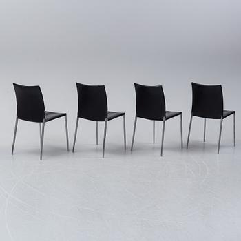 Roberto Barbieri, a set of four "Lea" chairs for Zanotta, Italy, late 20th century.
