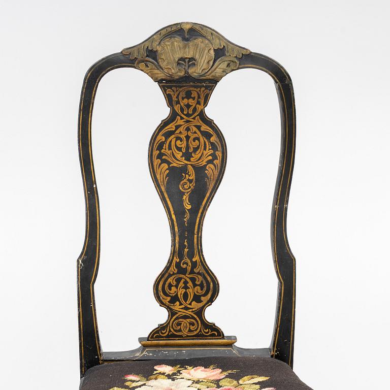 Chairs two, Baroque, 18th century.