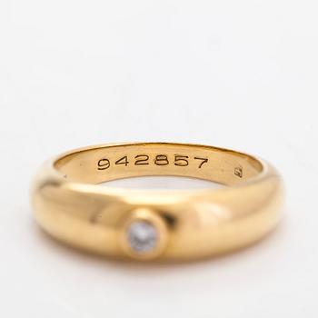 Cartier, ring, 18K gold with a brilliant-cut diamond approx. 0.07 ct.