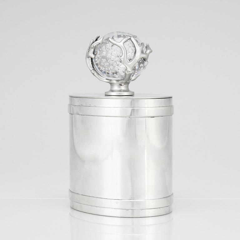 Estrid Ericson, a pewter box for Svenskt Tenn, Stockholm 1976.