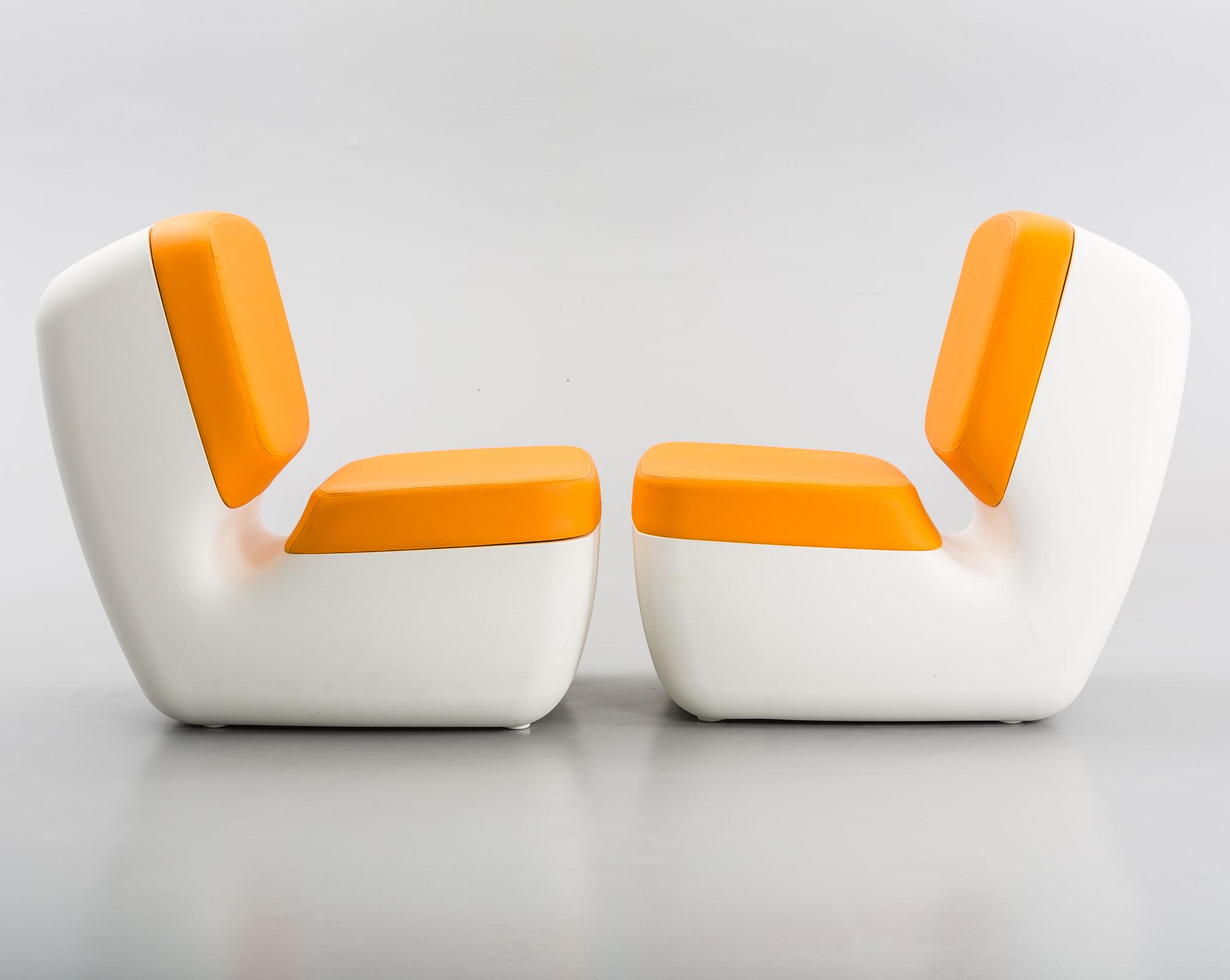 MARC NEWSON, fåtöljer, ett par, "Nimrod", Magis, Italien, 2000-tal.