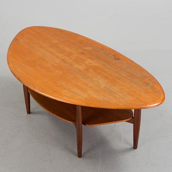 A teak coffee table by Ganddal Mobelfabrik Norway.