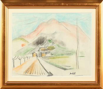 JOHN JON-AND, pastell, signerad.