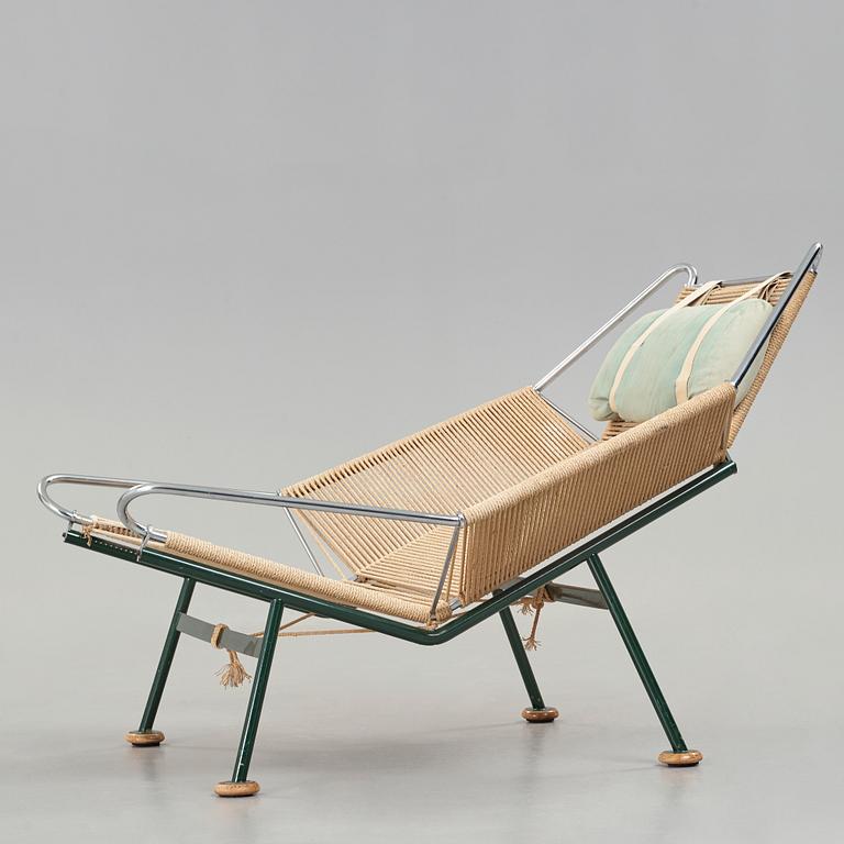 Hans J. Wegner, a 'Flag Halyard' easy chair, Getama, Denmark.
