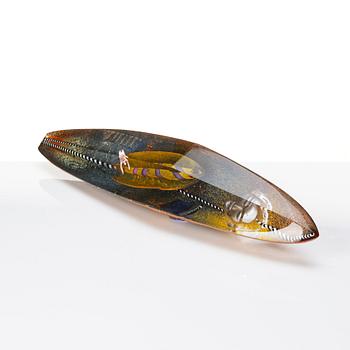 Bertil Vallien, a sandcast glass sculpture of a boat, Pilchuck, 1985.
