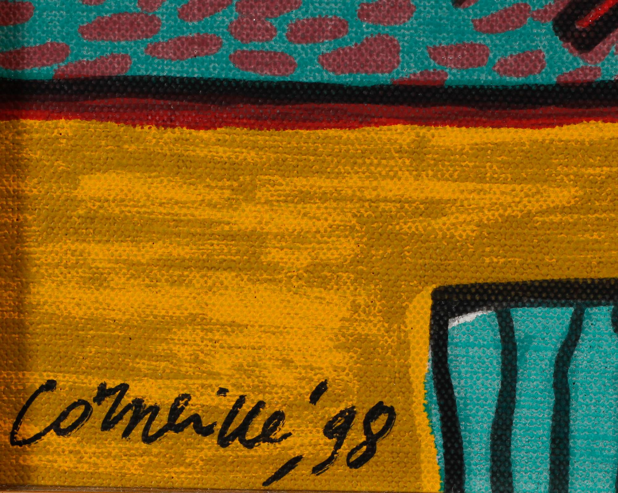 BEVERLOO CORNEILLE, serigrafi på duk, signerad, daterad 98 samt numrerad à tergo 33/85.