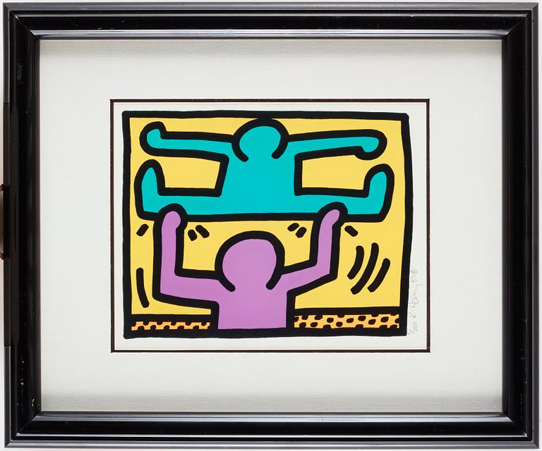 Keith Haring, "Untitled, Pl. 4", from "Pop Shop I series".