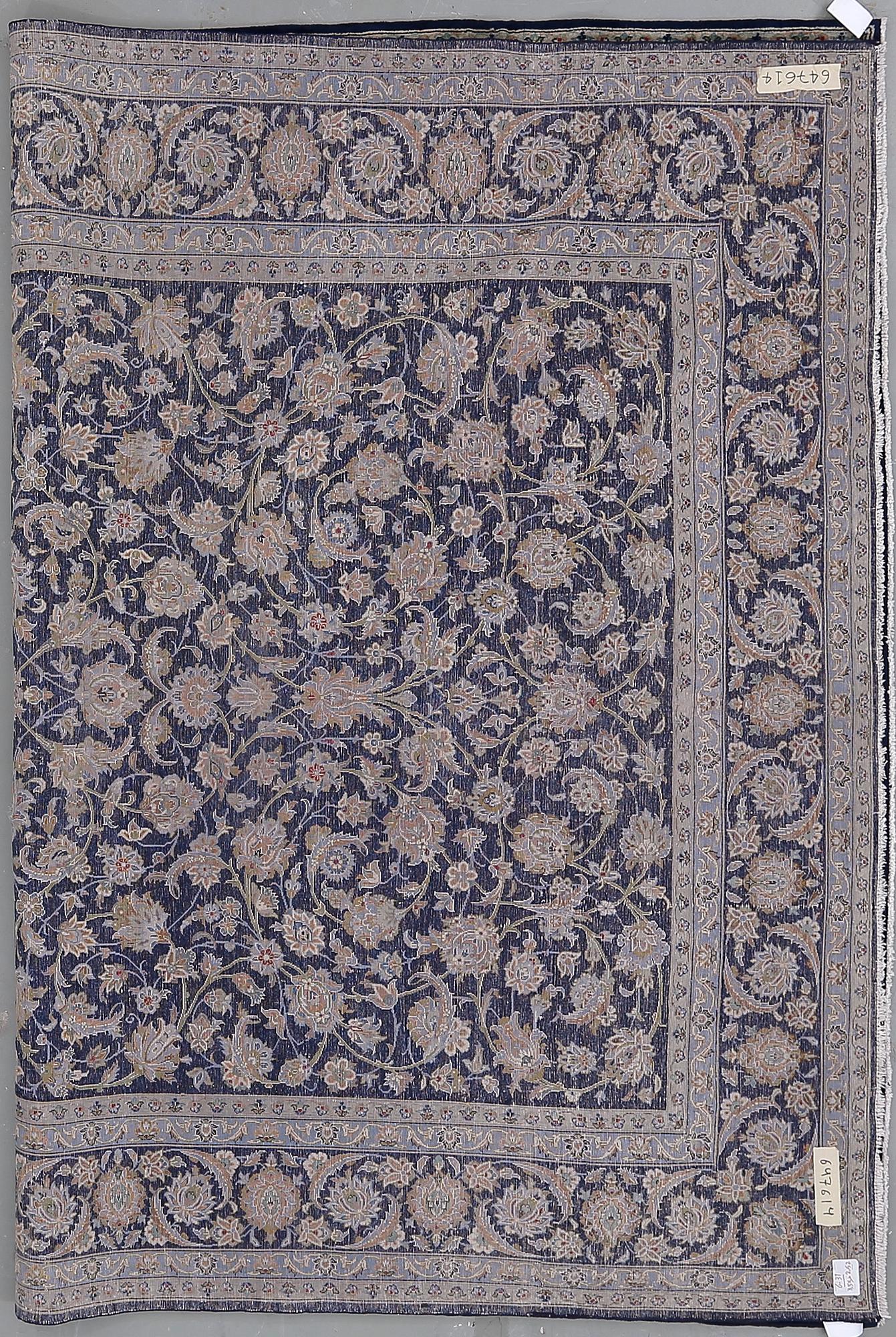 A CARPET, a Kashan, ca 350-354 x 249,5-255,5 cm, signerad Kashan Nr: 148  Rjaei.