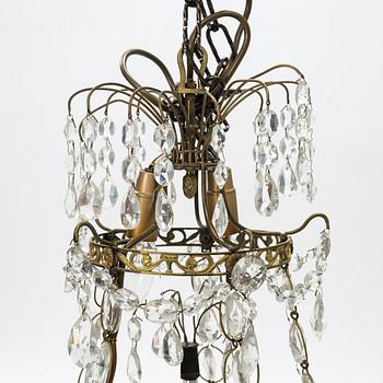 A Gustavian style chandelier, mid 20th Century.