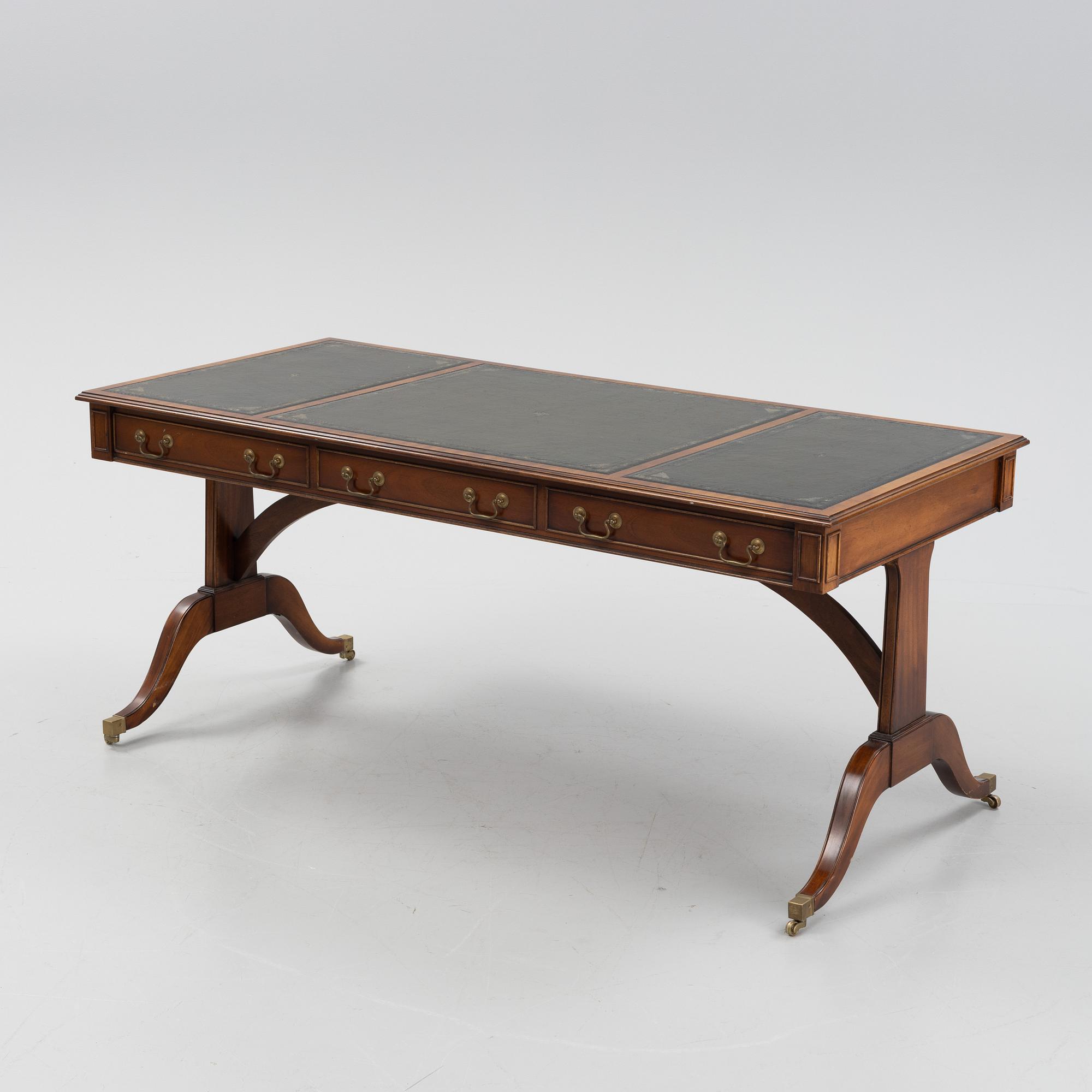 A Regency style library table, England, mid/second half of the 20th century.