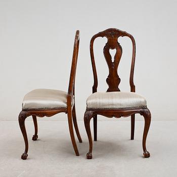 STOLAR, 8 st, senbarockstil, omkring 1900.