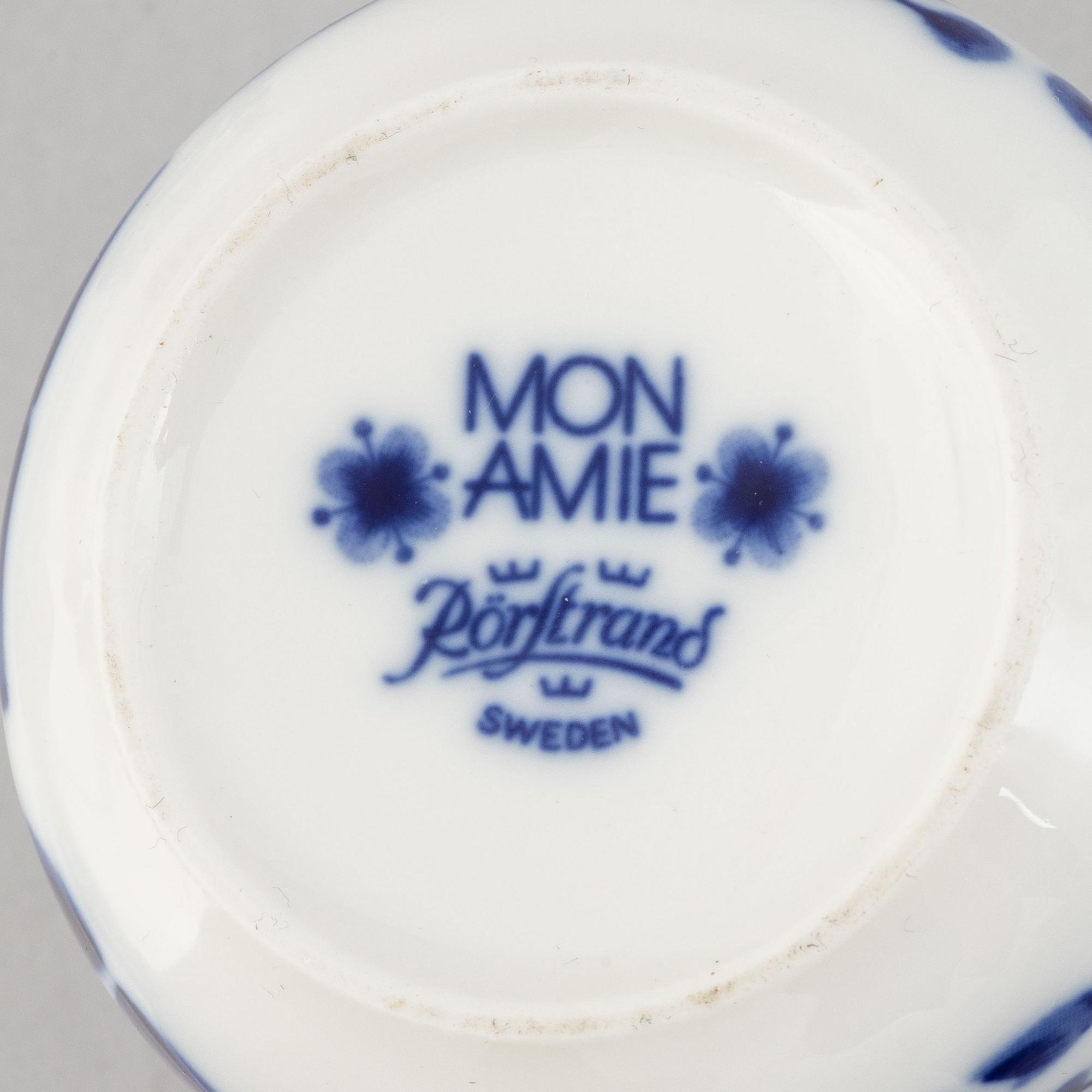 Marianne Westman, servis, 39 delar, porslin, "Mon Amie", Rörstrand.