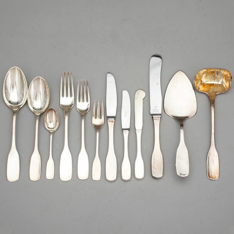 BESTICKSERVIS, 99 delar, sterlingsilver,"Susanne", Hans Hansen, Danmark, 1900-talets andra hälft. 1937 g.