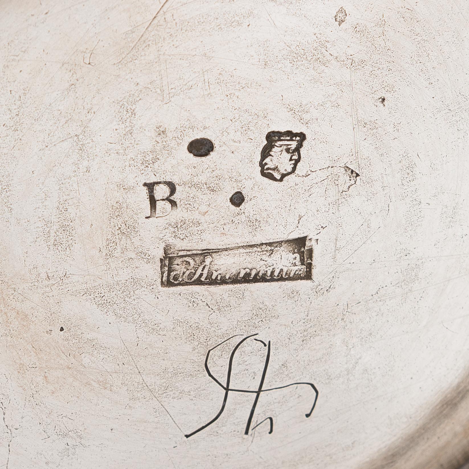 A Swedish parcel-gilt silver wedding-beaker, maker's mark of Petter Åkerman, Stockholm 1760.