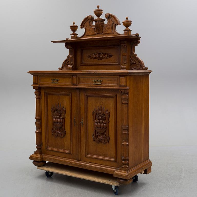 A second half of the 19th century oak cupboard.