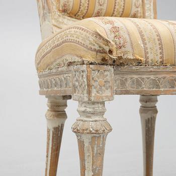 Chairs, a pair, late 18th century, Gustavian.