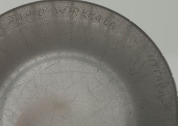 A GLASS VASE, "Varsanjalka" 3215, signed Tapio Wirkkala Iittala.