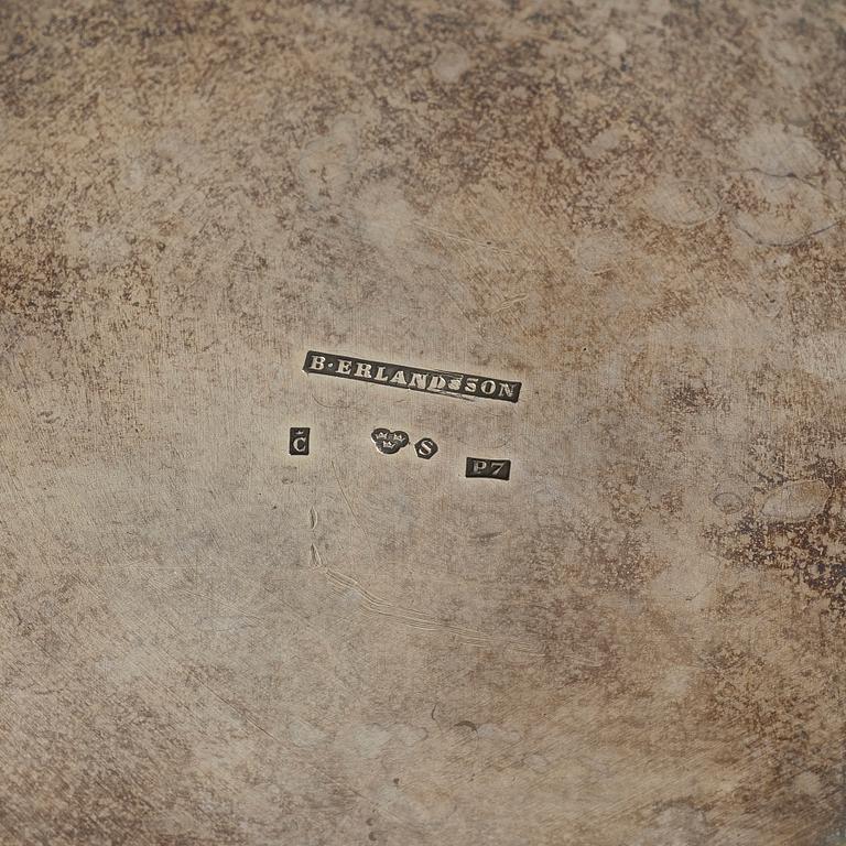 Berndt Erlandsson, a three-piece Empire style silver coffee service, Kristianstad, 1917.